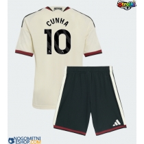 Otroški Nogometni dresi Manchester United Matheus Cunha #10 Tretji 2026-27 Kratek Rokav (+ Kratke hlače)
